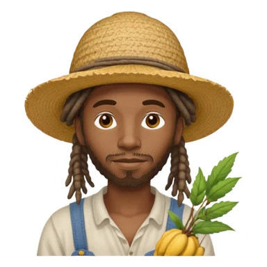 black cotton picker guy with dreadds sticker