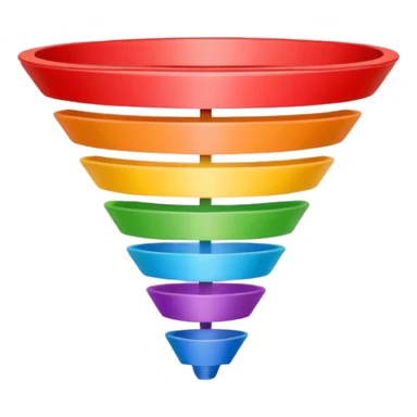 sales funnel 5 sticker