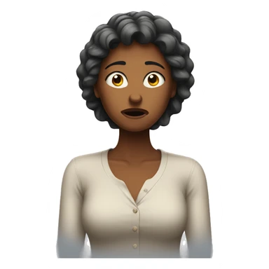 Women frustrated  sticker