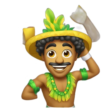 brasilian carnaval man sticker