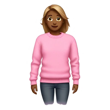 Pink jumper  sticker