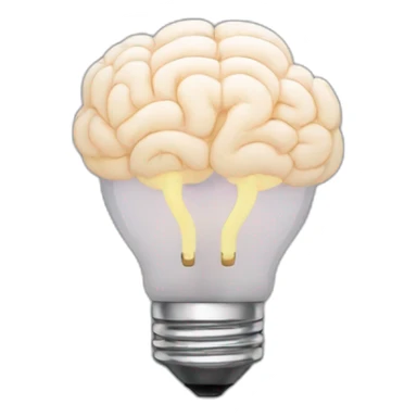 bulb hallowen brain sticker
