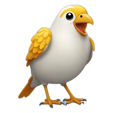 happy bird sticker