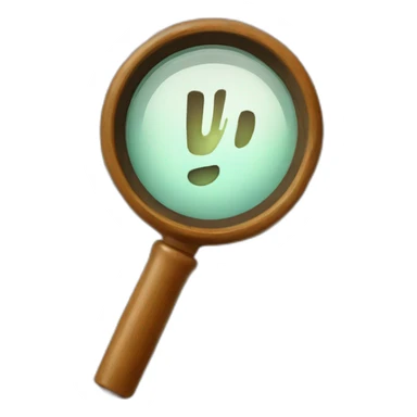 letter W with magnifier sticker