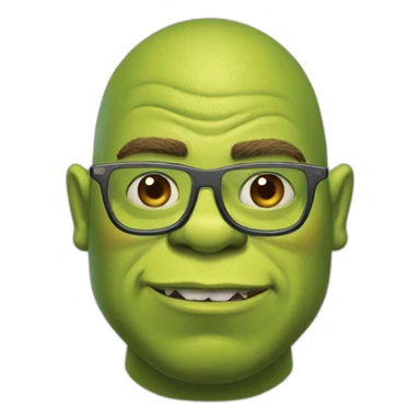 Shrek avec des lunettes de solei sticker