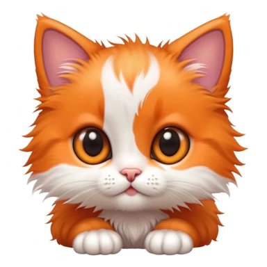 baby kitten with huge eyes and tiny paws sticker