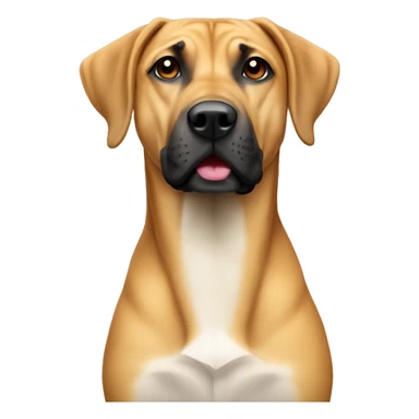 Black mouth cur  sticker