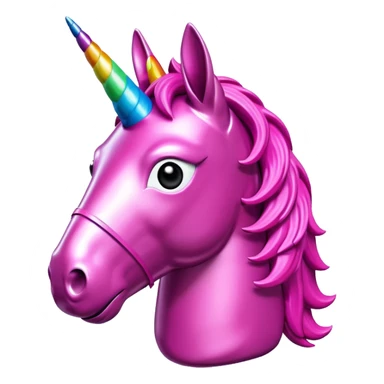   jeff koons style art pink dwarf unicorn pinata  sticker