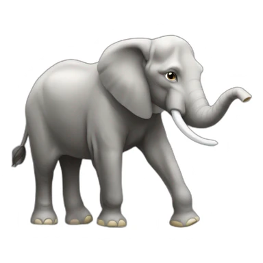 Cheval sur éléphant sticker