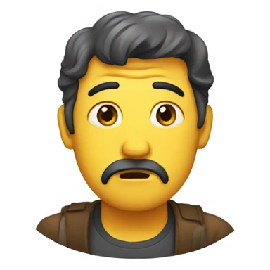 Concerned emoji sticker