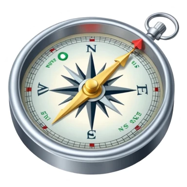 A compass with a roadmap unfolding, illustrating strategic navigation towards 10x growth. sticker