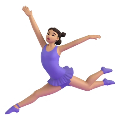 baller dancer leaping, arms wide, confident and cool sticker