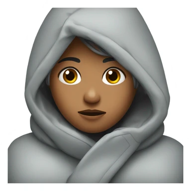 Girl, freezing ￼ sticker