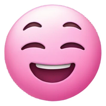 pink moon smiling sticker