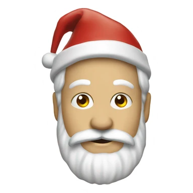 Santa on a sligh  sticker