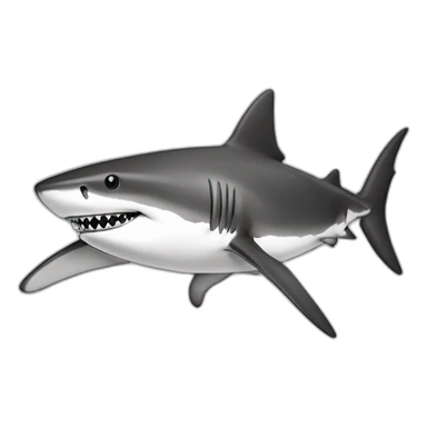 shark standing with a camouflage cap on its head,black and white,cartoon,hand-drawn sticker
