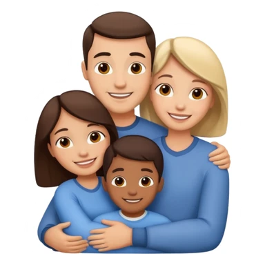 Happy family sticker