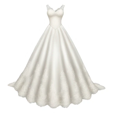 Lace wedding dress sticker