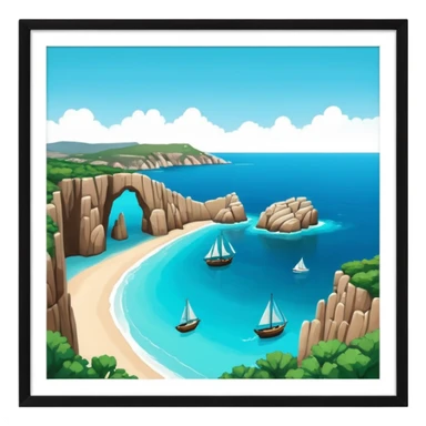 island of sardinia sticker