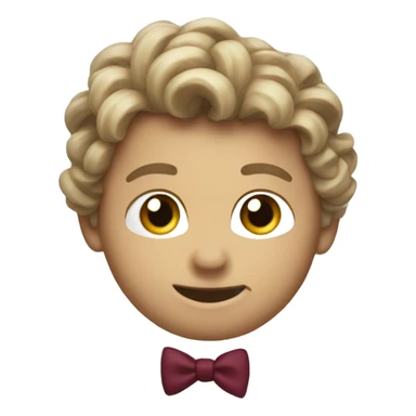 Un noeud bordeau emoji sticker