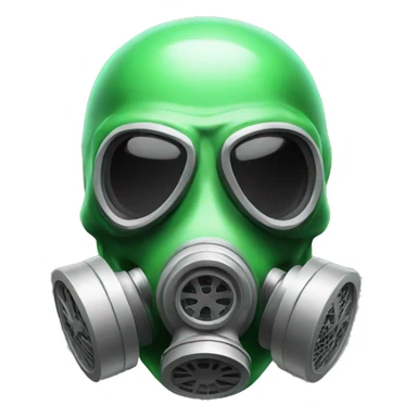 skull with gas mask sticker