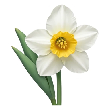 Narcissus flower sticker