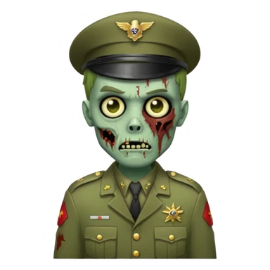 zombie soldier sticker