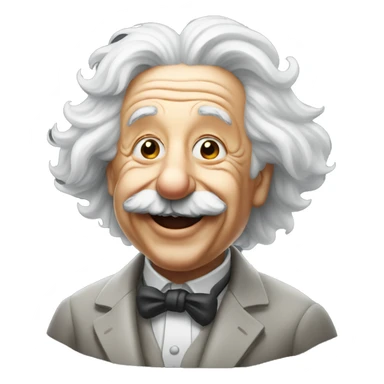 happy albert einstein celebrates sticker
