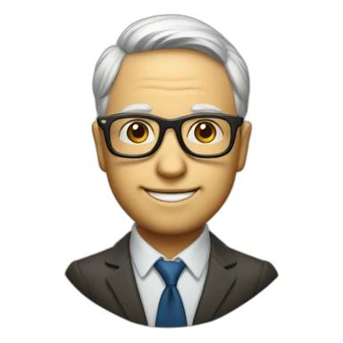 jop ter horst with glasses sticker