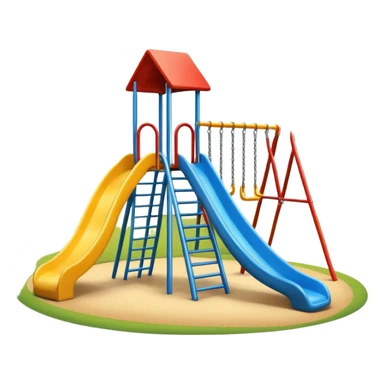 playground in a city park sticker