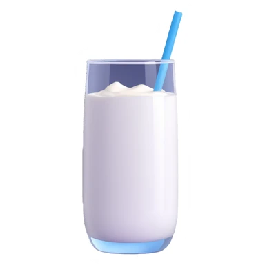 white, bubbly Turkish yogurt drink in a glass, condensation on the outside sticker