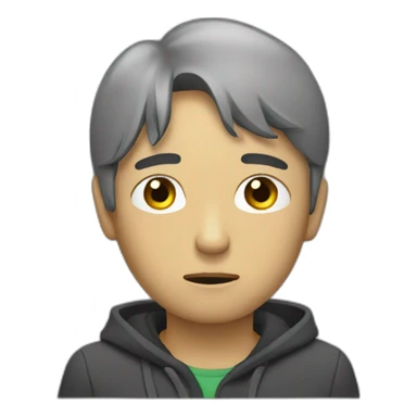 persona triste con dinero sticker