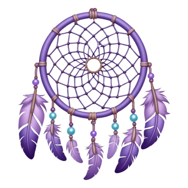 Pastel Violet lavender dreamcatcher sticker