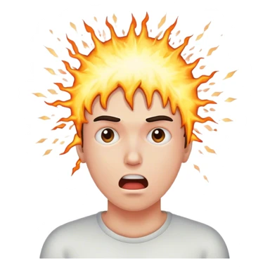 explosion of the goalkeeper's head sticker