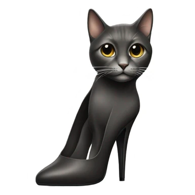 a cat in heels sticker