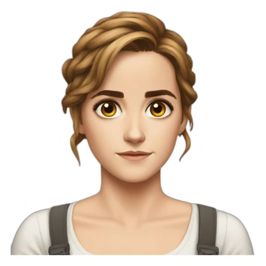 Emma watson who don't know an answer sticker