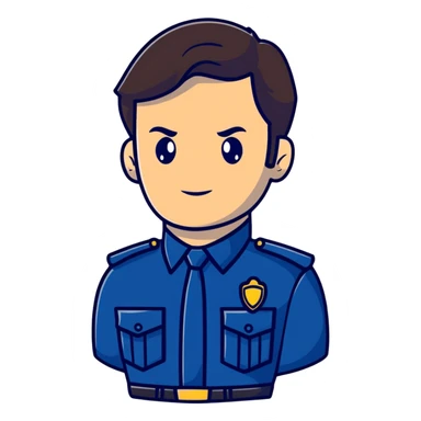 Nathan Fillion as John Nolan from The Rookie, police officer with short hair and uniform sticker