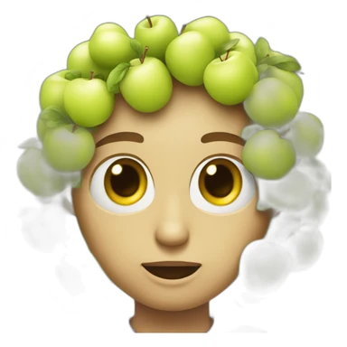 Jungko qui mange une pomme  sticker