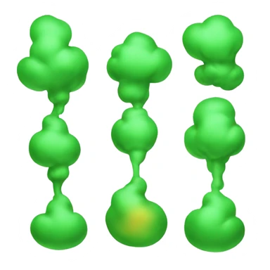 fart gas green sticker