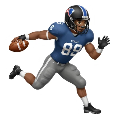 American Football player stiff arm block sticker