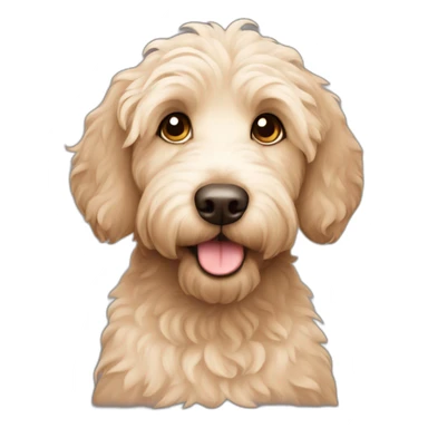 cute labradoodle  sticker