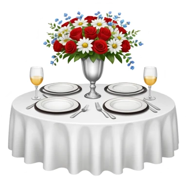 Fine dining restaurant table sticker