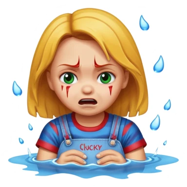 Girl name chucky crying and flooding the place, her name must be written  sticker