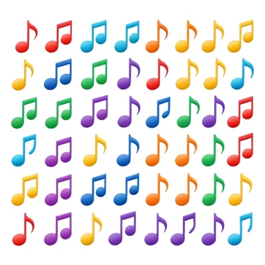 Music flashcards sticker
