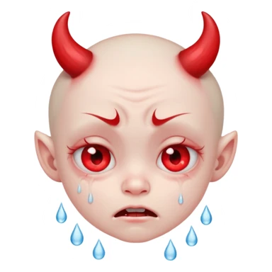 Crybaby cute littile demon  sticker