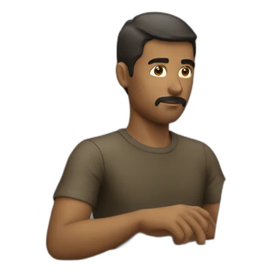 Man coding on low level language sticker