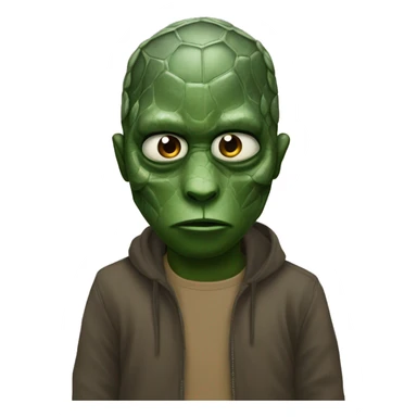 Kanye west as reptilian  sticker