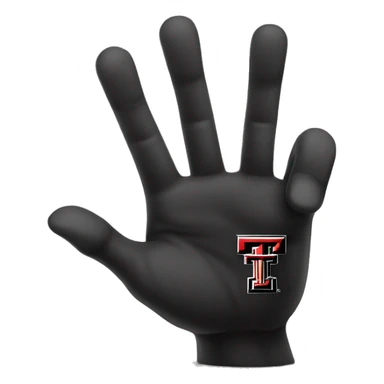 Texas Tech guns up hand sign sticker