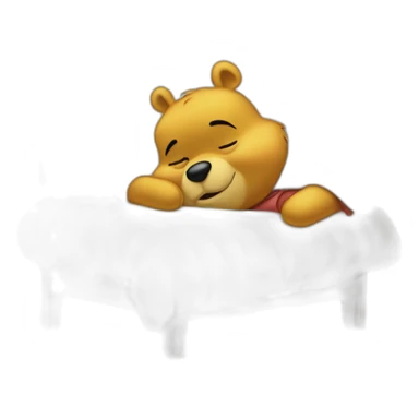 Winnie pooh sleep sticker
