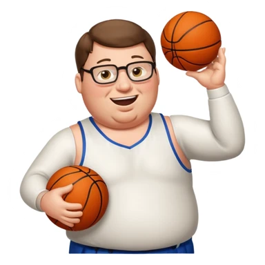 Petter griffin shooting basketball sticker